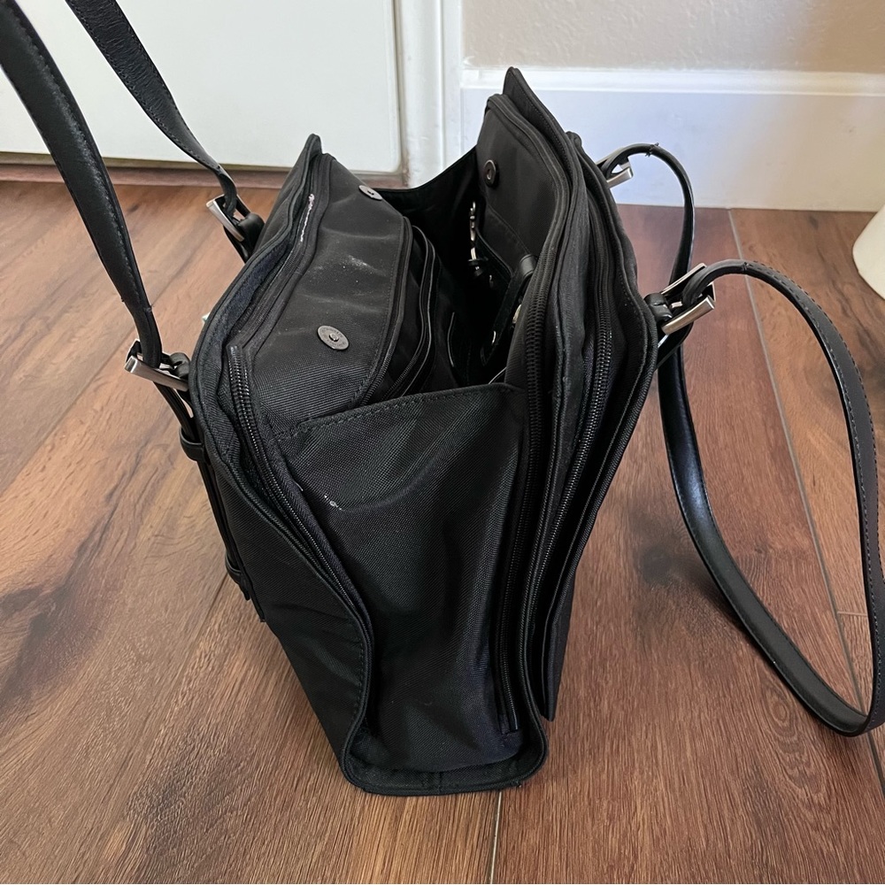 Francesco Biasia black nylon lap top work bag - Picture 5 of 14
